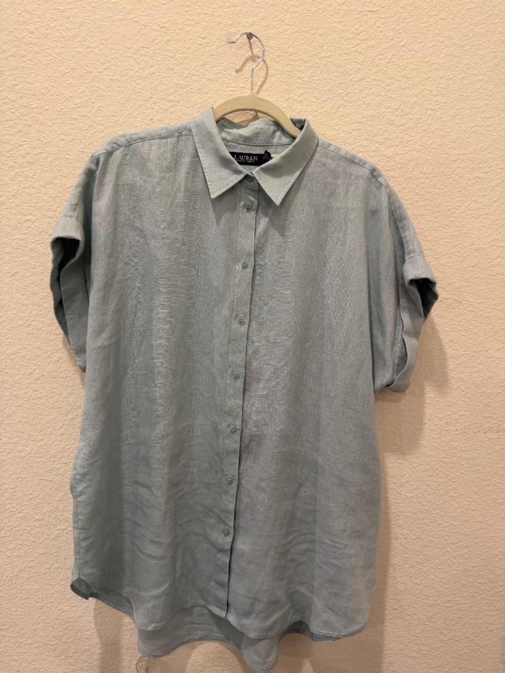 Ladies Lauren Ralph Lauren Linen oversized blouse size XL - Like New